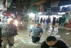 طنطا تغرق في مياه الأمطار .. ومسلسل فشل الانقلاب يتكرر