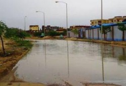 خسائر بالملايين وانهيار بشبكه الصرف الصحي بمدينة السادات