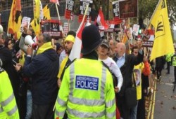 معارضو الانقلاب يمنعون السيسي من دخول البرلمان البريطاني