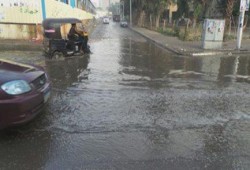 شوارع حلوان تغرق .. ومسؤولي الانقلاب يتقاعسون