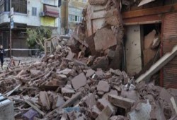 نحس الانقلاب .. مصرع 5 بينهم طفل وإصابة  آخرين فى انهيار عقار من 4 طوابق بالفيوم