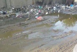 "أبشواي" تغرق في مياه الصرف الصحي وتعاني من القمامة.. والمسئولون لا يبالون