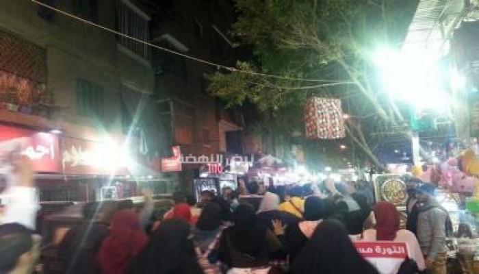 ثوار إمبابة يتضامنون مع الشعب السورى والفلسطينى فى إنتزاع حريته
