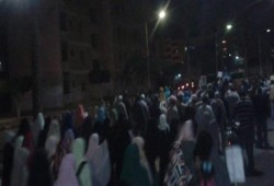 مسيرة ليلية لثوار مدينة السادات بالمنوفية ضد حكم العسكر