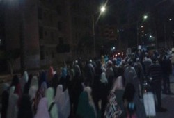 مسيرة ليلية لثوار مدينة السادات بالمنوفية ضد حكم العسكر