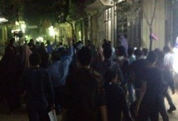مسيرة ليلية مناهضة للانقلاب بشبرا الخيمة