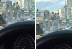 الإسكندرية :"عسكري مرور" رفض مرور "سيارة شرطة عسكرية" مخالفة.. فاختطفه جنود الجيش(صور)