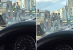 الإسكندرية :"عسكري مرور" رفض مرور "سيارة شرطة عسكرية" مخالفة.. فاختطفه جنود الجيش(صور)