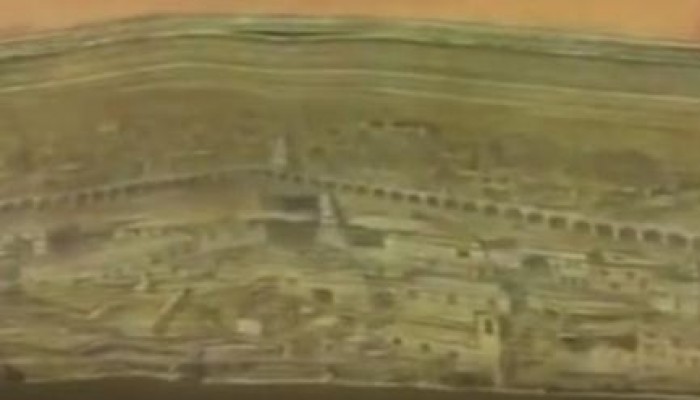 مصحف ذهبي من القرن 18 يظهر عند طيه صورة مكة والكعبة (فيديو)
