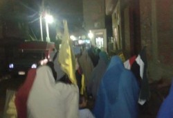 مسيرة حاشدة لثوار البصارطة بدمياط تنديدا بالانقلاب الدموي