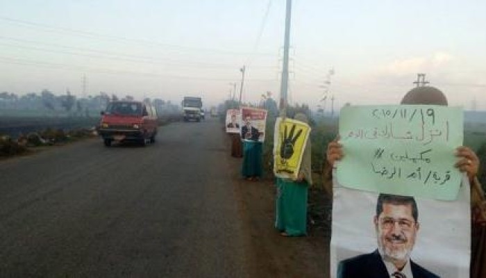 فعالية مناهضة لحكم العسكر لـ "نساء ضد الانقلاب" بأم الرضا بدمياط