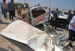 نحس الانقلاب ..مصرع 5 عمال وإصابة 14 آخرين فى حادث انقلاب سيارة نقل بأسيوط