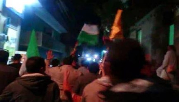 مسيرة ليلية مناهضة للانقلاب بقلما بالقليوبية