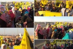 ثوار فاقوس يواصلون تحديهم للانقلاب وينطلقون بمسيرة حاشدة (صور)