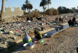 في عهد الانقلاب: الطبخ بمياه الترع بقرى الفيوم لعدم وصول المياه إليها
