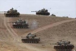 تركيا تحشد دباباتها على الحدود السورية