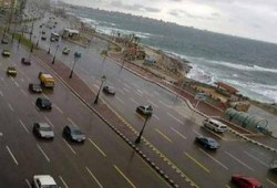 أمطار متوسطة على الإسكندرية واستمرار الملاحة في بوغازي الإسكندرية والدخيلة