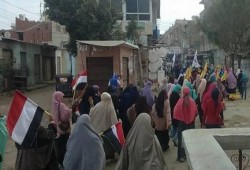 مسيرة صباحية حاشدة لثوار أبو حماد ضد الانقلاب العسكري