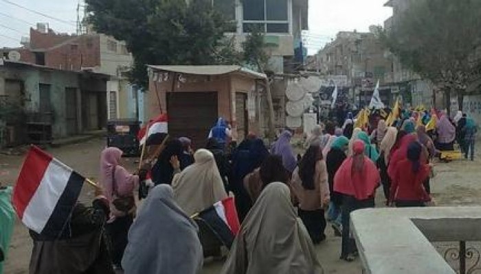 مسيرة صباحية حاشدة لثوار أبو حماد ضد الانقلاب العسكري