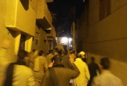 تظاهرات بأطفيح بالجيزة إستعدادا لفعاليات 25 يناير