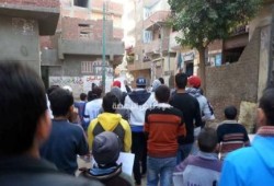 طلاب ضد الانقلاب يقودون مسيرة ثورية بـبني مجدول بالجيزة