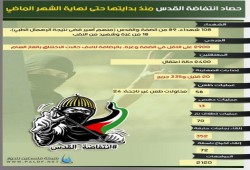 "انتفاضة القدس" في نوفمبر.. انخفاض عدد الشهداء وثبات بقتلى الصهاينة (انفوجراف)