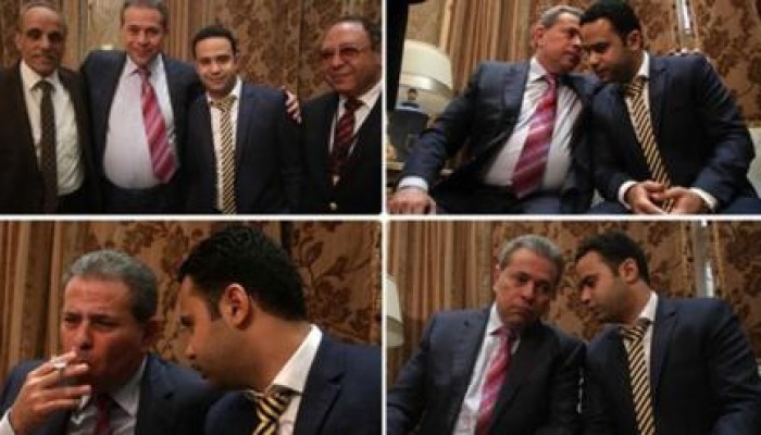 "مسا مسا يازميل".. أبرز 10 كوميكسات ساخرة من صور عكاشة مع محمود بدر في برلمان العسكر
