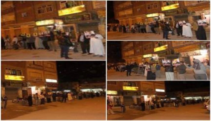 رغم الطقس السيء ثوار العامرية بالإسكندرية يتظاهرون ضد جرائم العسكر