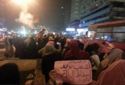 مسيرة ليلية مناهضة للانقلاب العسكري بشبرا الخيمة