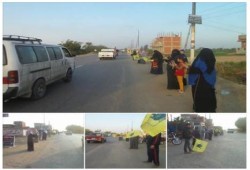 ثوار "ههيا" بالشرقية يواصلون فعاليات أسبوع "ثورة الكرامة" بمسقط رأس الرئيس مرسي