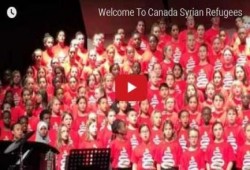 أطفال كندا يستقبلون اللاجئين السوريين بإنشاد "طلع البدر علينا" (فيديو)