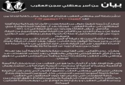 "رابطة أسر معتقلي العقرب" تفضح أكذوبة فتح الزيارة بالسجن