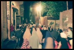 ثوار منيا القمح بالشرقية يطالبون برحيل العسكر في مسيرة ليلية
