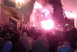 ثوار الكوم الأحمر بالجيزة يحيون الذكرى الثانية لاستشهاد الشاب إسلام درويش