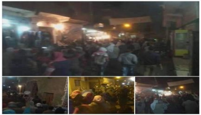 مسيرة ليلية حاشدة مناهضة للانقلاب العسكري بالميمون ببني سويف