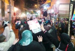 مسيرة ليلية حاشدة لثوار الخانكة تنديدا بقمع الانقلاب