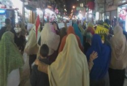 ثوار بني سويف يواصلون حراكهم الثوري المناهض للانقلاب