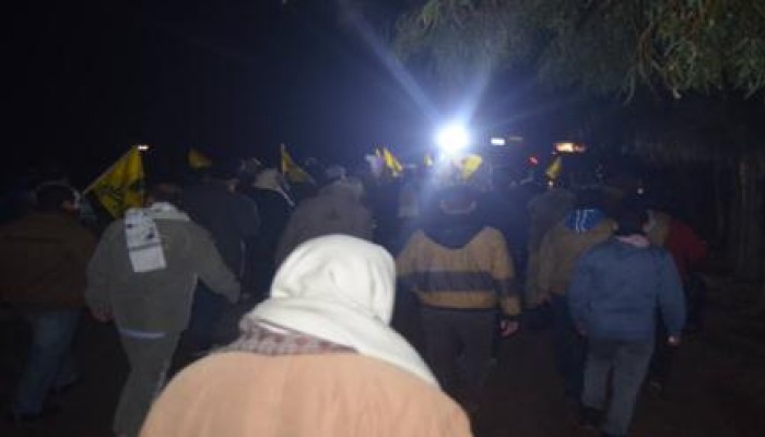 مسيرة ليلية ببلطيم في اطار فعاليات أسبوع "الثورة تناديكم"