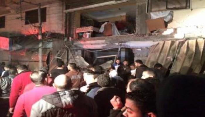 6 مصابيين في انفجار ضخم بوكالة خضار يهز أرجاء "المحمودية"