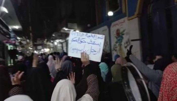 ثوار شبرا الخيمة يطالبون بالإفراج عن المعتقلين وإسقاط الانقلاب