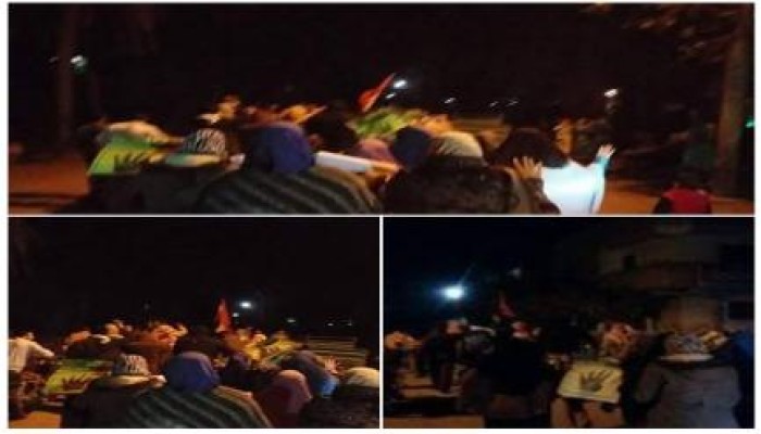 فعالية مناهضة للانقلاب بملاحية حسن سليم ببني سويف