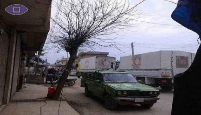 شاحنات إغاثة مضايا .. قليلة ولا تحتوي طحينًا !!