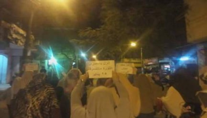 مسيرة ليلية بمدينة بنى سويف ضمن فعاليات "الثورة جامعة"