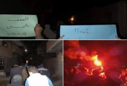 مسيرة ليلية لـ‏شباب ضد الانقلاب‬ بالصف ضد حكم العسكر واستعدادا لذكرى يناير