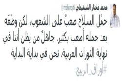 الشنقيطي: جاهلٌ من يظن أننا في نهاية الثورات العربية!