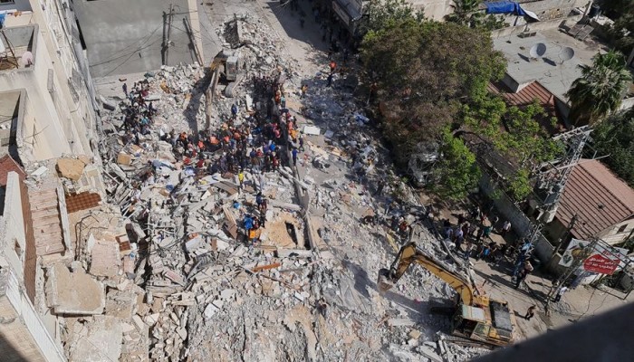 "الأورومتوسطي" يدين تدمير حي سكني بغزة