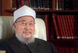 العلامة القرضاوي يغادر المستشفى بعد 6 أسابيع من إصابته بكورونا