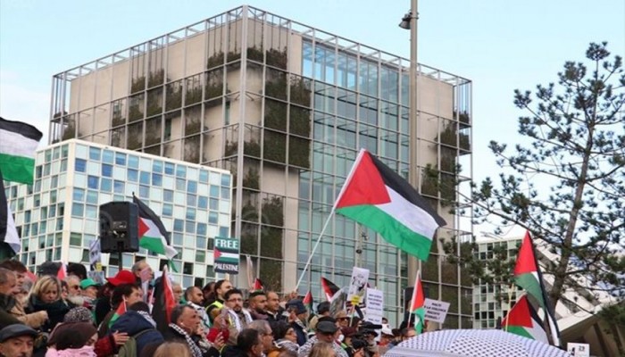 مظاهرة طلابية داعمة لفلسطين في هولندا