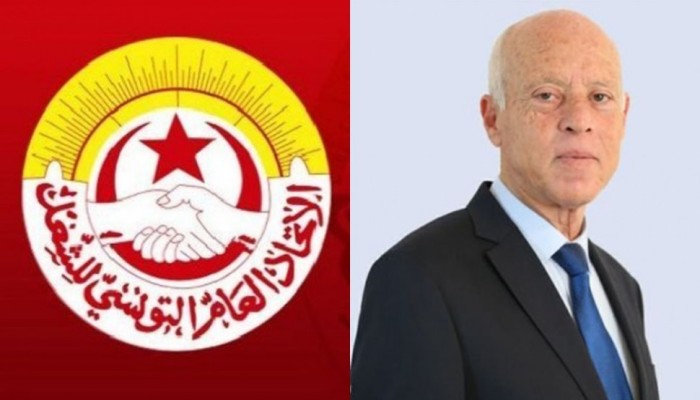 اتحاد الشغل التونسي يؤيد انقلاب قيس سعيد