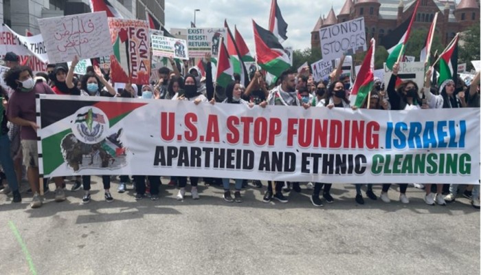 تظاهرتان في أمريكا دعمًا لفلسطين